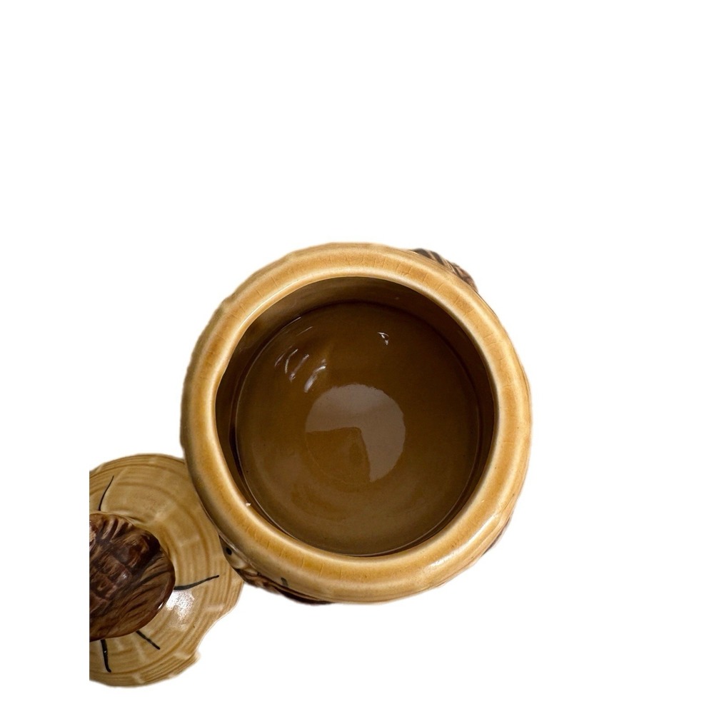 Fox Run Kitchens Ceramic Honey Pot Beehive Honey Jar 10oz  3D Bee Motifs‎ 70's - Picture 5 of 9